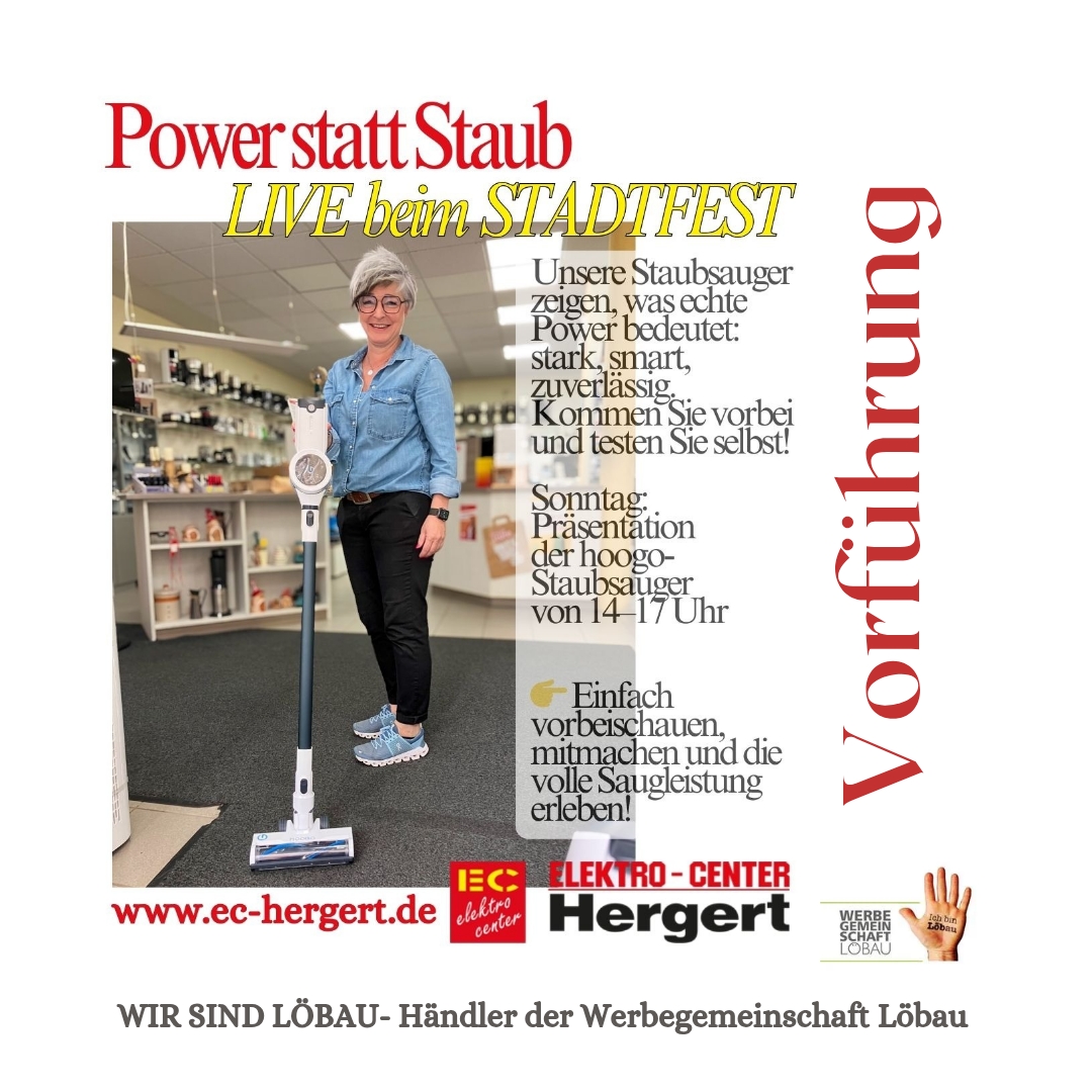 Power statt Staub – live beim Stadtfest Löbau! 💨