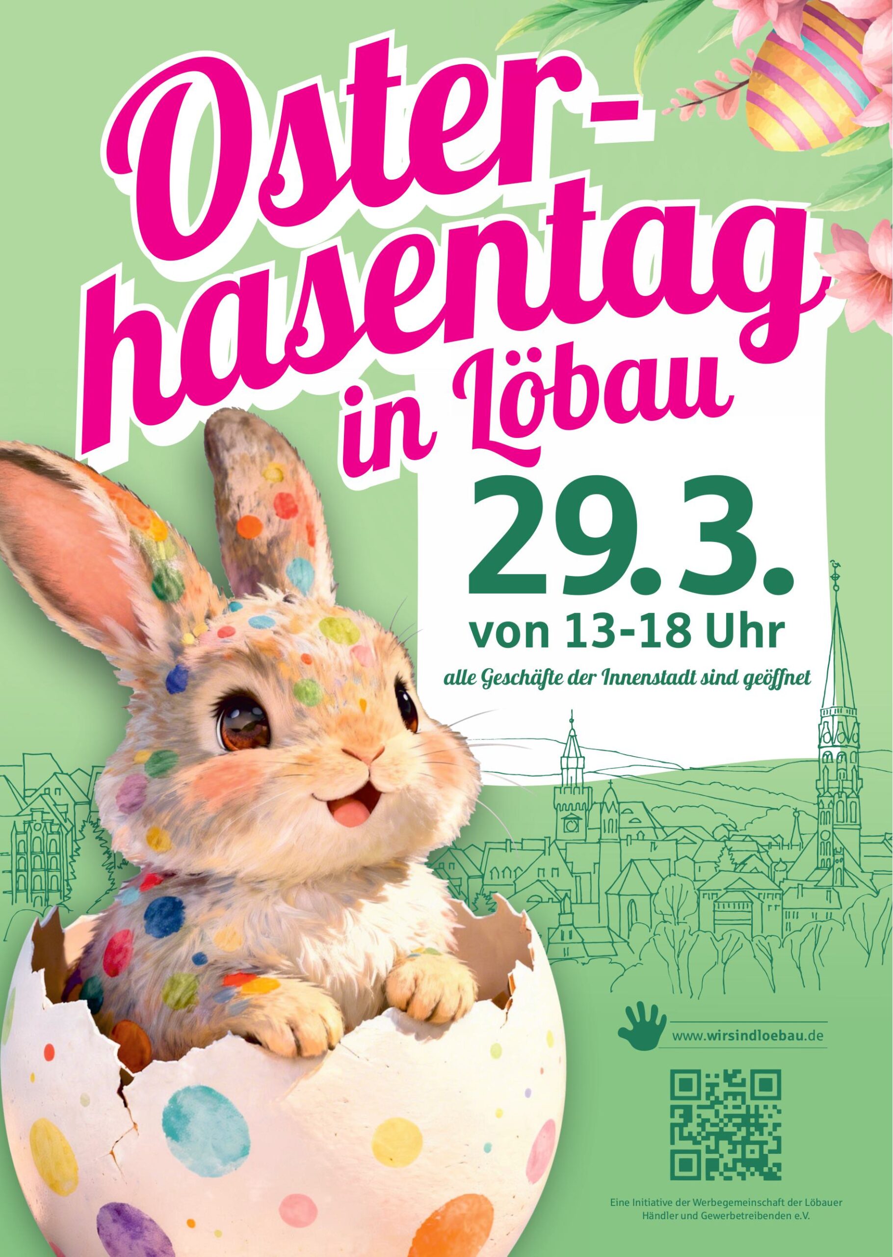 Osterhasentag in der Löbauer Innenstadt